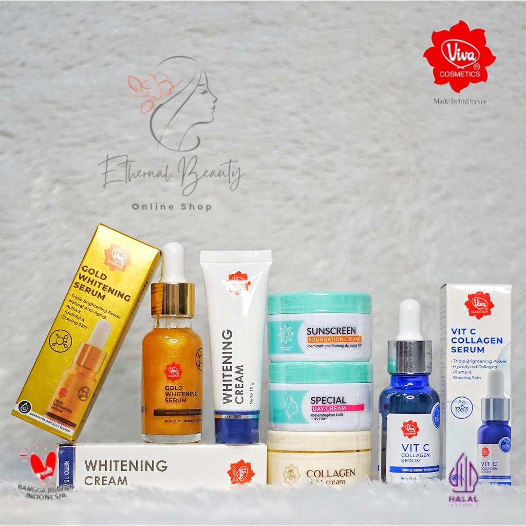 VIVA Paket Anti Flek Noda Hitam | Paket Flek Glowing Serum Viva | Paket Perawatan Skincare