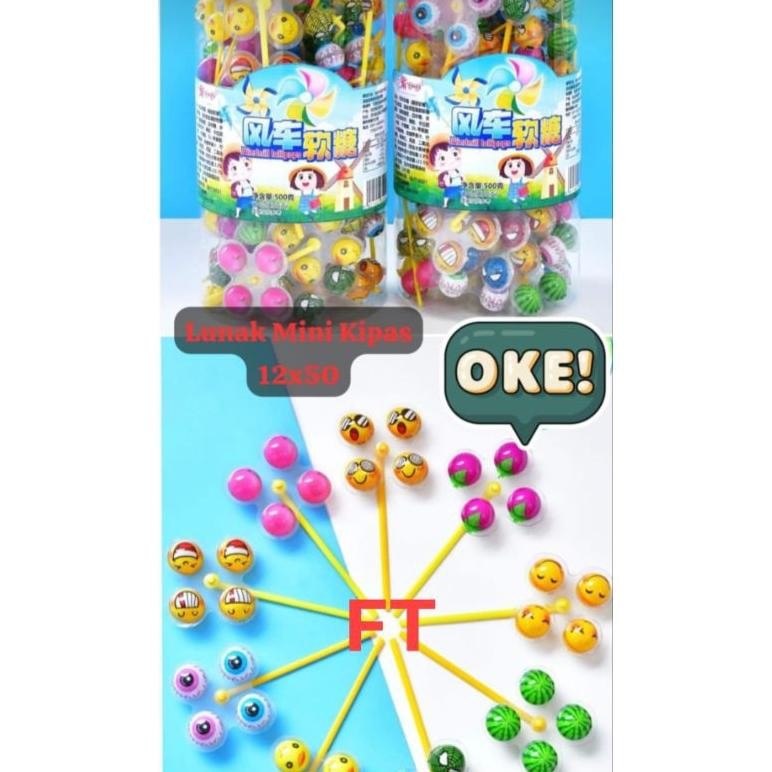 

Lm - permen lunak mini kipas 50 pcs/toples