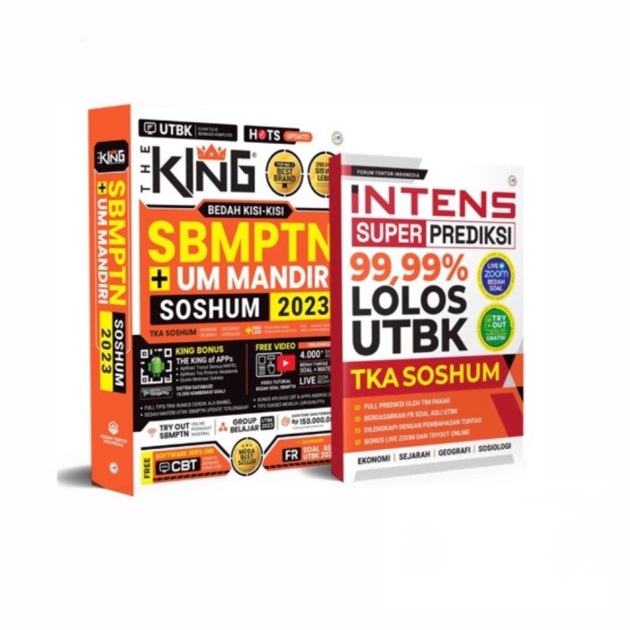 

BUKU BEST SELLER THE KING SBMPTN + UM MANDIRI SOSHUM 2022 - Terbaru..!