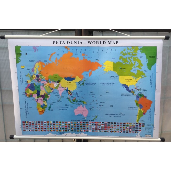 

Peta Dunia World map peta dinding