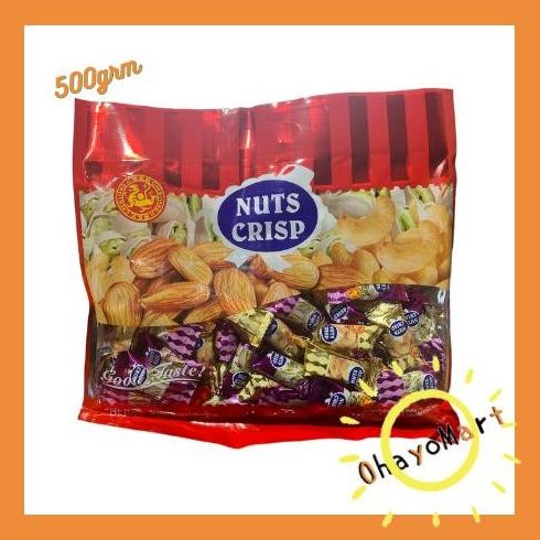 

Lm - Nuts Crisp 500grm / Nuts Crisp Good Taste / Permen Imlek Kacang 500grm