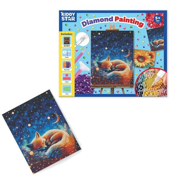 

Kiddy Star White Fox 40x50 Cm Set Diamond Painting