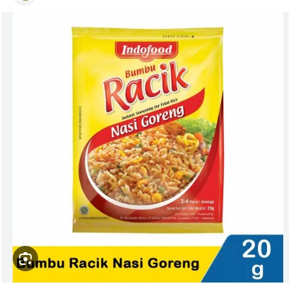 

Bumbu Indofood Racik Nasi Goreng Original 100%