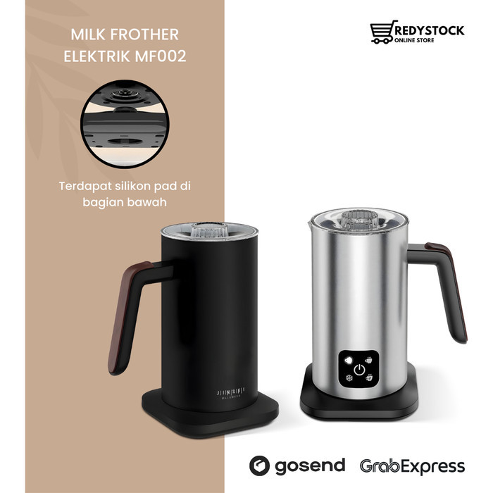 Milk Frother Steamer Susu Elektrik Otomatis Panas Dingin 350Ml Mf350