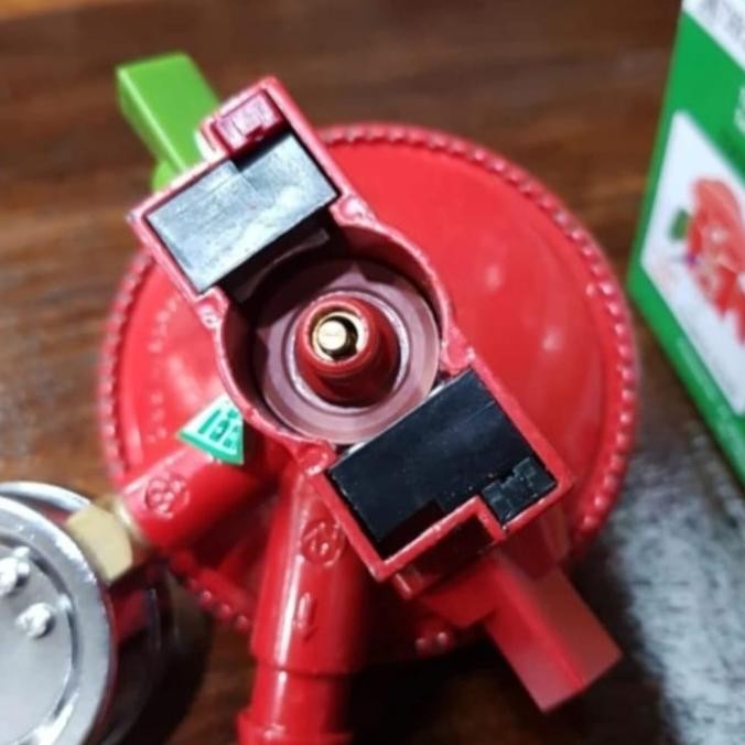 Regulator gas double lock pengunci ganda poligas/regulator kompor gas poligas