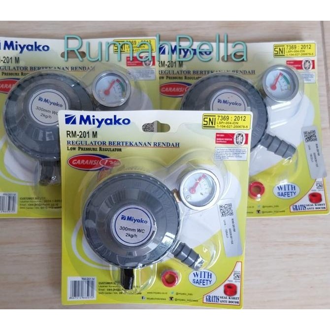 Kepala Regulator MIYAKO / Regulator Gas + Meteran Miyako