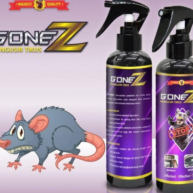 Gonez Pengusir tikus rat repellent - Rat repellent spray - Rat