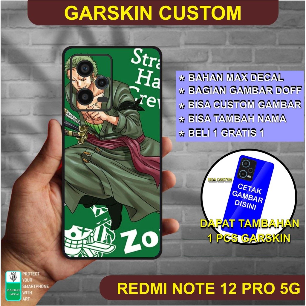 

Wrap* Redmi Note 12 Pro Wrap Skin Stiker Garksin CUSTOM Gratis (2pcs)