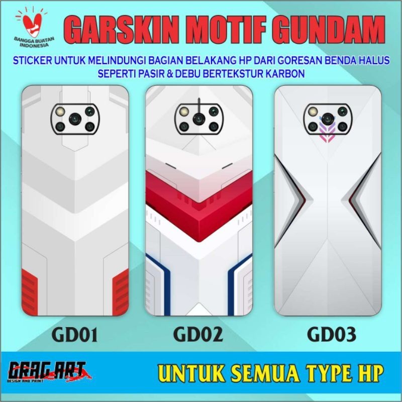 

Wrap* Gundam Untuk Semua Type Samsung Oppo Vivo Xiaomi Realme Sony Iphone Redmi Wrap Skin Stiker Garksin CUSTOM Gratis (2pcs)