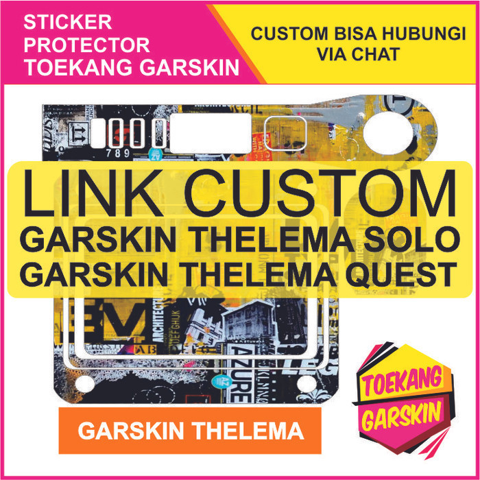 

Wrap* Link Thelema Quest Dan Solo Wrap Skin Stiker Garksin CUSTOM Gratis (2pcs)