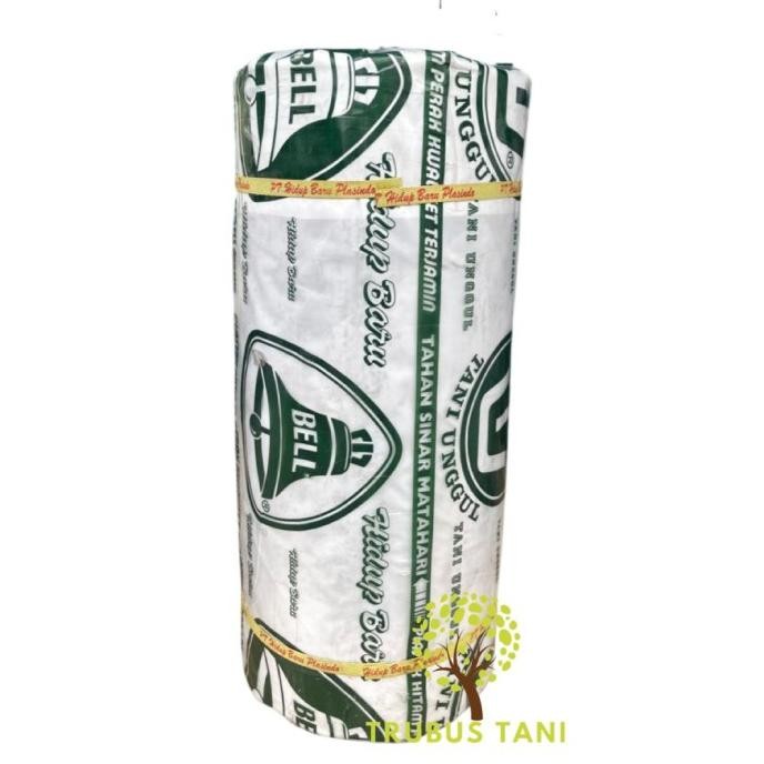 Mulsa BELL 1 Roll 18Kg - lebar 100cm - Plastik Mulsa Hitam Perak Mulsa