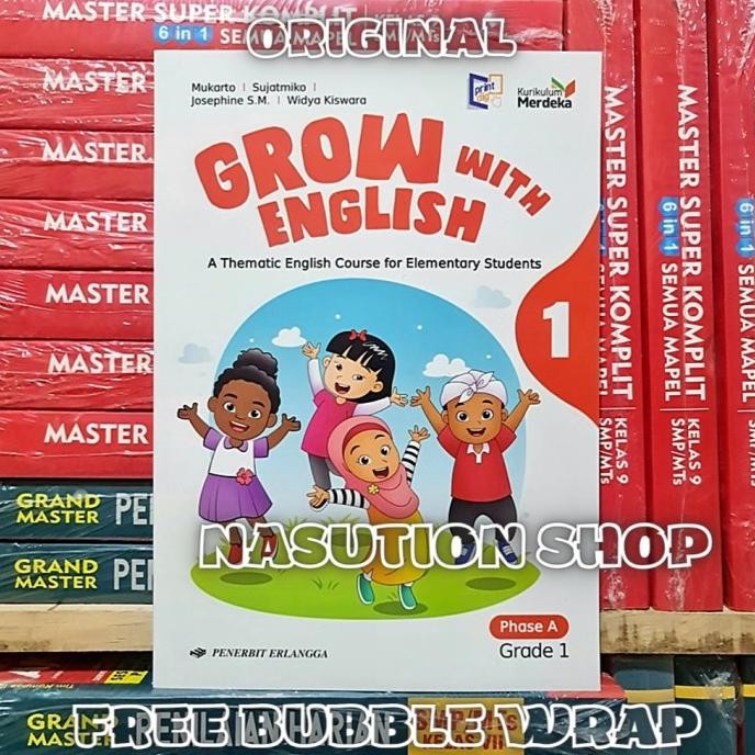 

LIMITEDEDITION Buku Grow With English Kelas 1 SD Erlangga Kurikulum Merdeka - Inggris