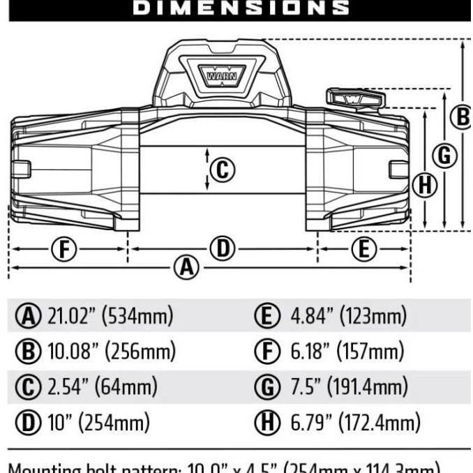 Warn Winch Vr Evo 10 - 103253