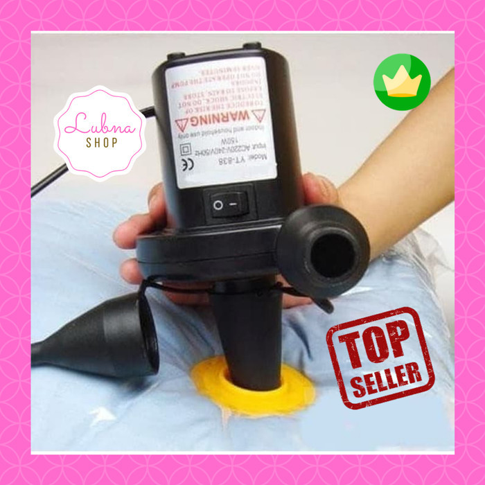 TERLARIS Pompa Kasur Angin / Pompa Portable Matras Mobil Colokan Listrik