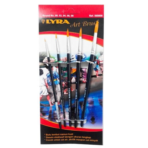 

Sale Lyra Art Brush Set Round, Kuas Isi 5Bj