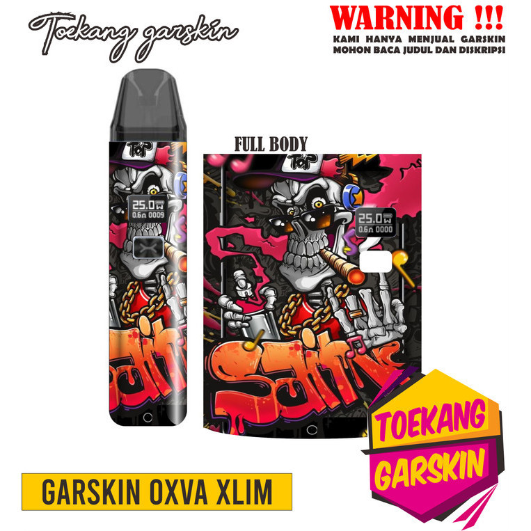

Wrap* Oxva Xlim V1 V2 Skull Wrap Skin Stiker Garksin CUSTOM Gratis (2pcs)