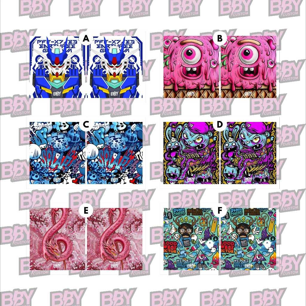 

Wrap* Bby Stiker Wrap Baterai 18650 Wrap Skin Stiker Garksin CUSTOM Gratis (2pcs)