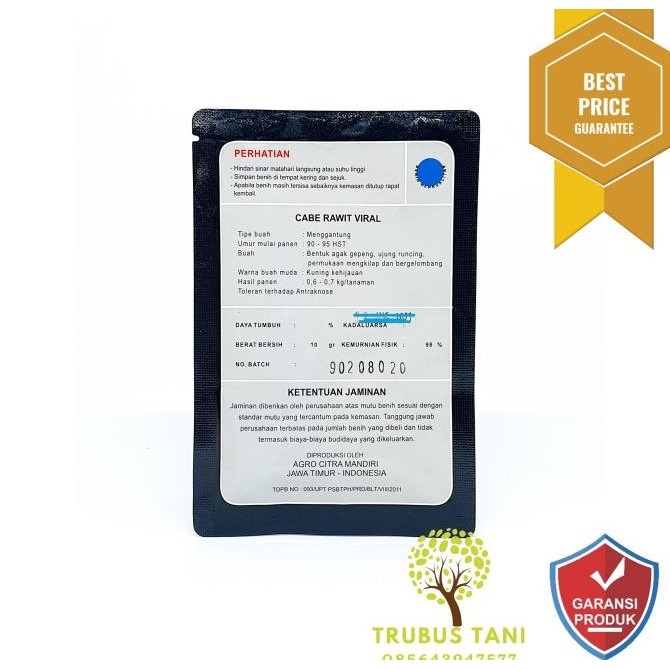 Benih Cabe Rawit Merah VIRAL 10gr - BIBIT VIRAL