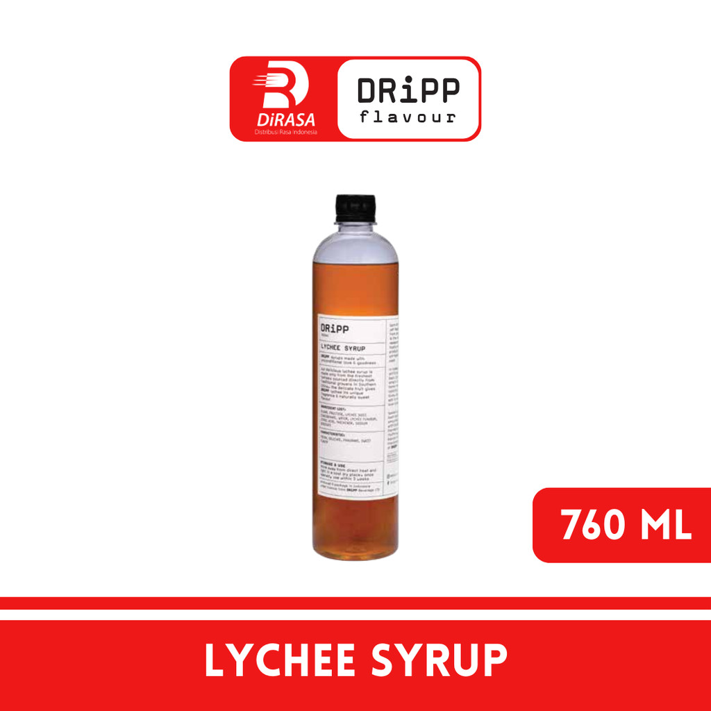 

DiRASA - DRiPP Lychee Gourmet Syrup 760 ML Untuk Bisnis HORECA/Barista/Bartender/Mixologist