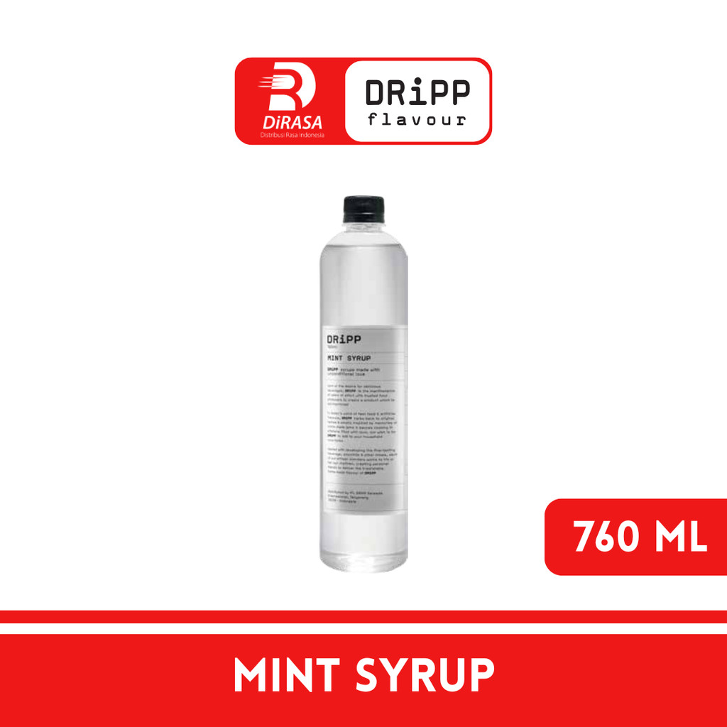 

DiRASA - DRiPP Mint Gourmet Syrup 760 ML Untuk Bisnis HORECA/Barista/Bartender/Mixologist