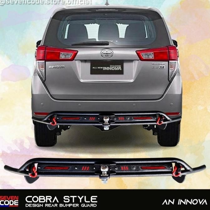 Rear Bumper Guard Towing Belakang Innova Reborn Cobra SEVENCODE