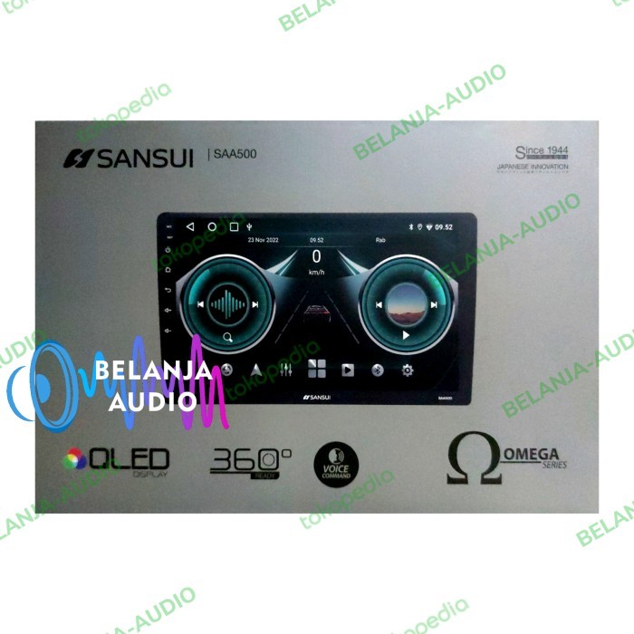 Head Unit Android Sansui Omega Series 6 +128 GB Qled 9 Inch 10 Inch