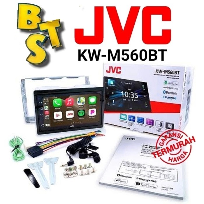 JVC M560BT Head Unit Double Din AppleCarPlay AndroidAuto Mirroring KWM560BT KW-M560BT KW M 560 BT