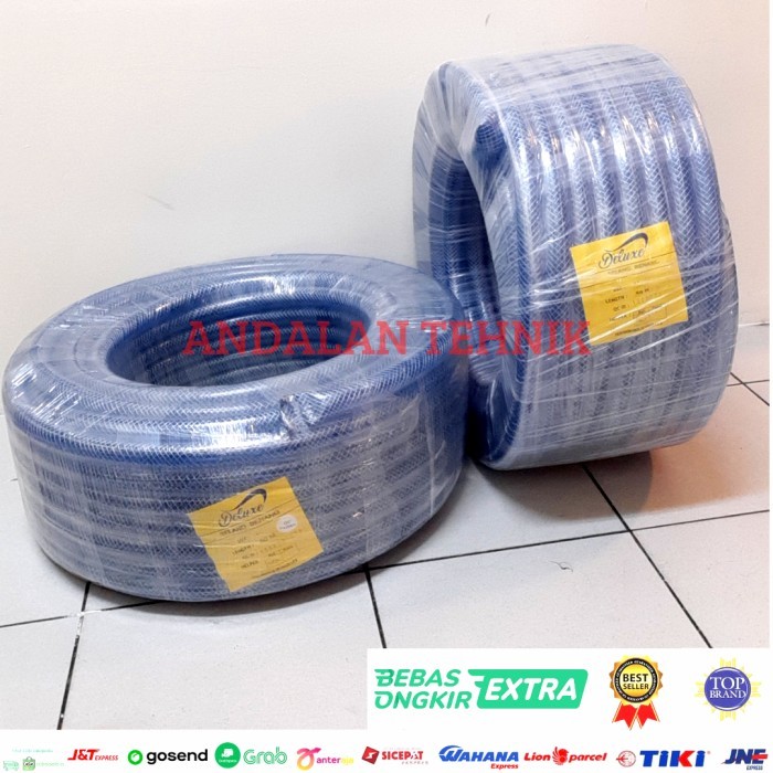 Selang Air Serat Benang 5/8 inci 15 mm 1 Roll 100 Meter