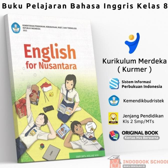 

PRODUK TERBATAS Buku Paket Bahasa Inggris Kelas 2 8 SMP Kurikulum Merdeka