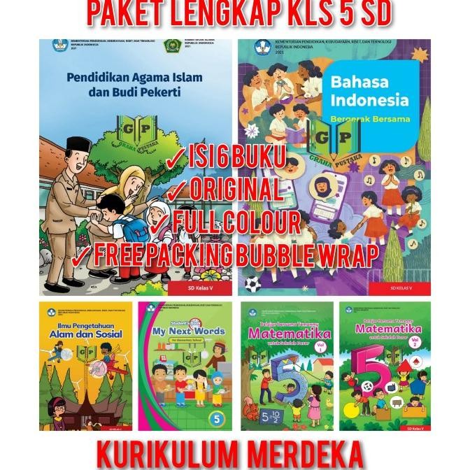 

TERLENGKAP Paket Lengkap Buku Kurikulum Merdeka Kelas 5 SD Sekolah Penggerak