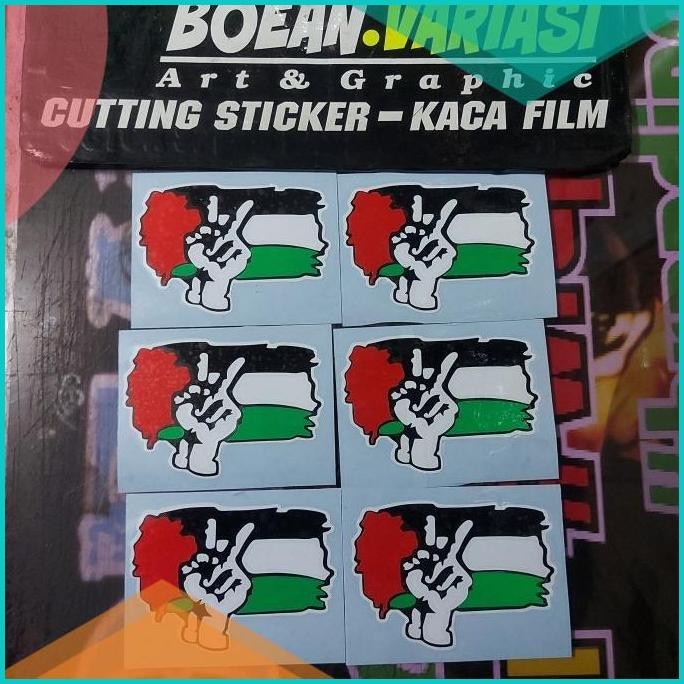 Cutting sticker palestina sticker bendera free palestine motor mobil 0