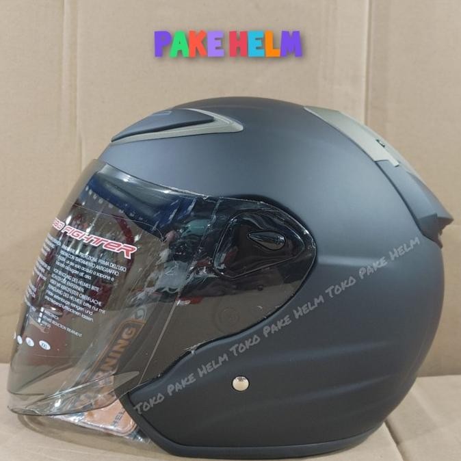 Ready HELM NHK R6 SOLID HITAM DOFF R 6
