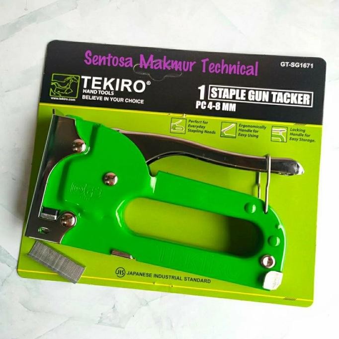 

Tekiro Staples Staple Hand Gun Tacker Hekter Tembak Manual Original Dan Terpercaya