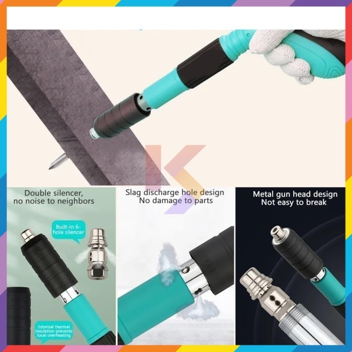 

Alat Paku Tembak Ramset Manual Mini Nail Gun Silencer Nails 7.3m
