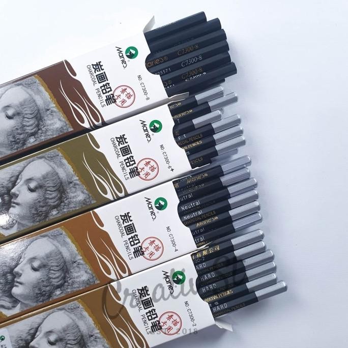 

MARIES CHARCOAL PENCIL C7300 SKETCH PENSIL SKETSA