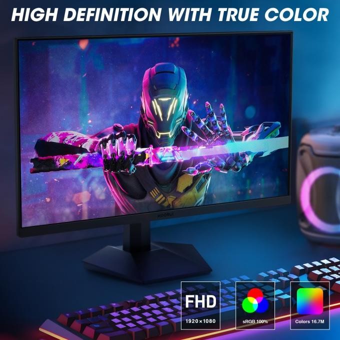 Koorui 24E4 Inch Gaming Monitor Fhd 1920*1080 Computer Monitor 165Hz Original Dan Terpercaya