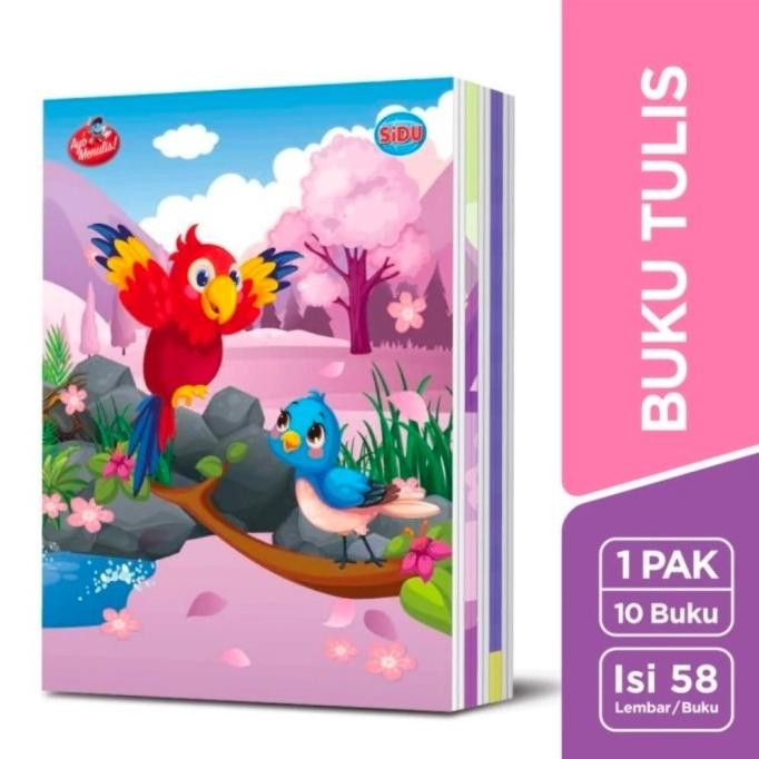 

BUKU TULIS SIDU 58 LEMBAR 1 PACK 10 PCS