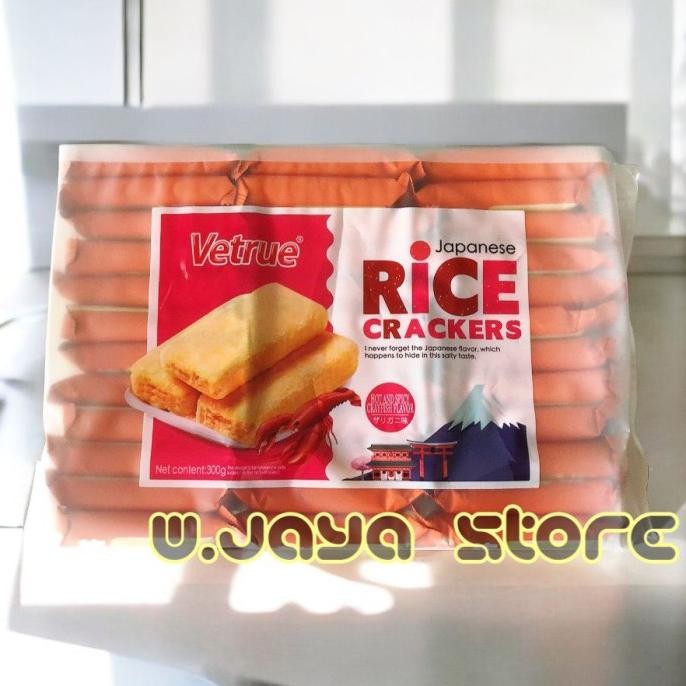 

Vetrue Rice Crispy Krekers Beras 300G Rasa Sayuran/Telur Asin/Lobster Pedas Stok Terbatas