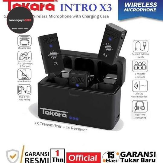 Mic Wireless Takara Intro X3