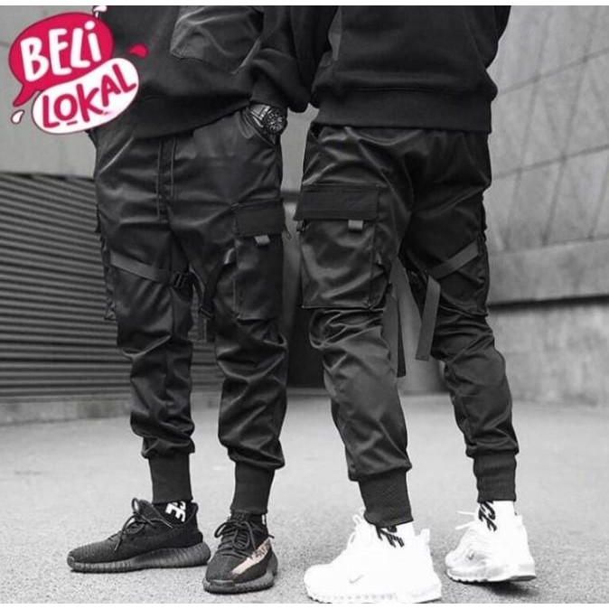 Sale Techwear Pants Jogger [ Ready Indo ] Cyberpunk Harem Cargo Pria Tactic