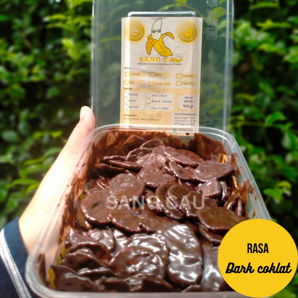 

KRIPIK PISANG COKLAT LUMER RASA DARK CHOCOLATE BOGOR TERMURAH