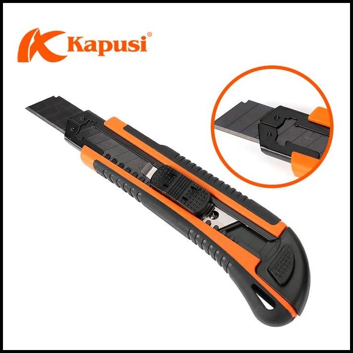 

Kapusi K-8747 Pisau Cutter 18mm 3 Mata Isi