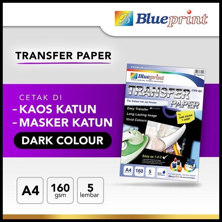 

Blueprint BP-TKA4160 Transfer Paper Dark A4