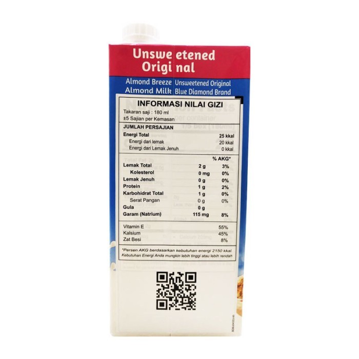 

Blue Diamond Uu Almond L Unweetened 946 Ml