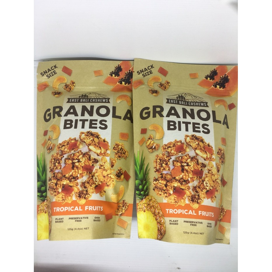 

Eat Bali Cahew Granola Bite Tropical Fruit 125 Gram