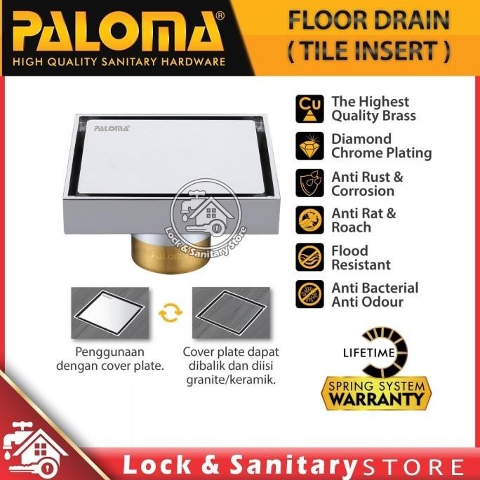 Floor Drain PALOMA FDP 2101 Saringan Got Kamar Mandi Anti Bau Kecoa