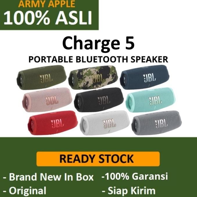 Jbl Charge 5 Portable Speaker Bluetooth Charge5 Original Harman Kardon Terlaris