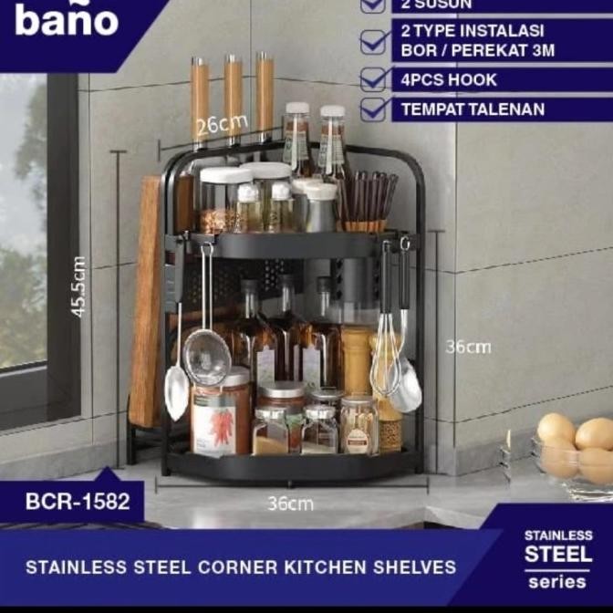 

PROMO RAK BUMBU STAINLESS HITAM 2 SUSUN RAK BUMBU 2 SUSUN