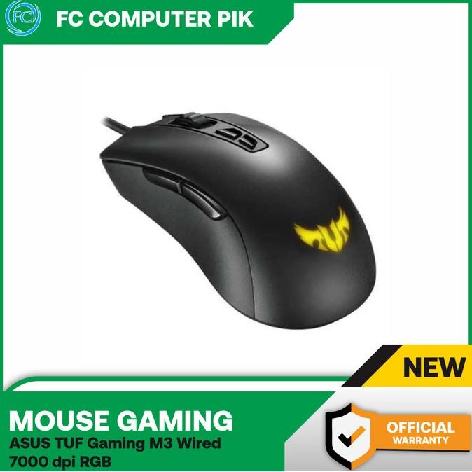 

PROMO MOUSE GAMING ASUS TUF GAMING M3 WIRED 7000 DPI RGB