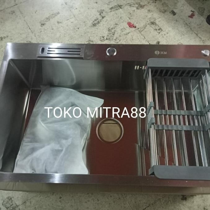 

PROMO KITCHEN SINK JKM 8050 STAINLESS BAK CUCI PIRING 1 LOBANG BESAR
